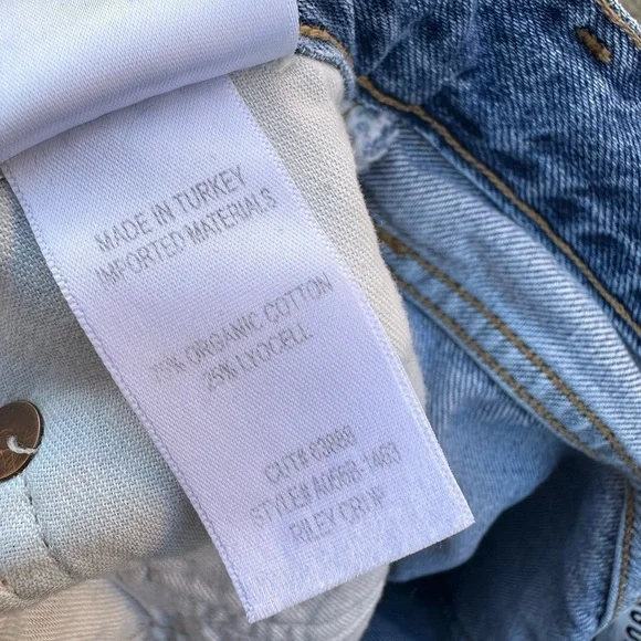 Agolde Riley High Rise Straight Crop in Collective Women’s Size 32 - Picture 8 of 12